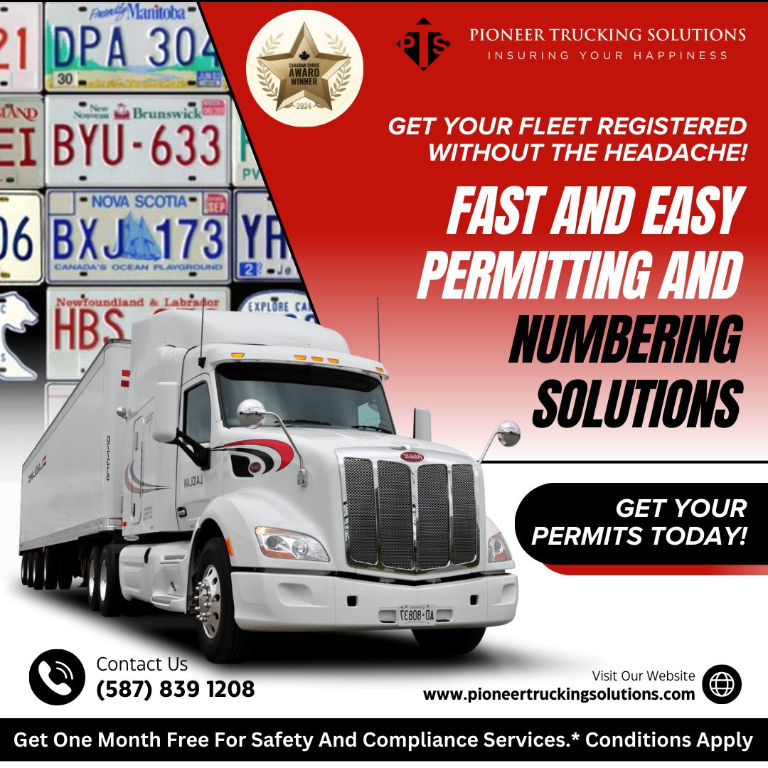 PioneerTrucksol's tweet image. Stay compliant and ready to roll—Pioneer Trucking Solutions handles your US DOT, state permits, and MC numbering with ease!

☎ 587 839 1208

🌐 pioneertruckingsolutions.com

#PioneerTruckingSolutions #USDOT #StatePermits #MCNumbering    #PermitSolutions #CrossBorderLogistics