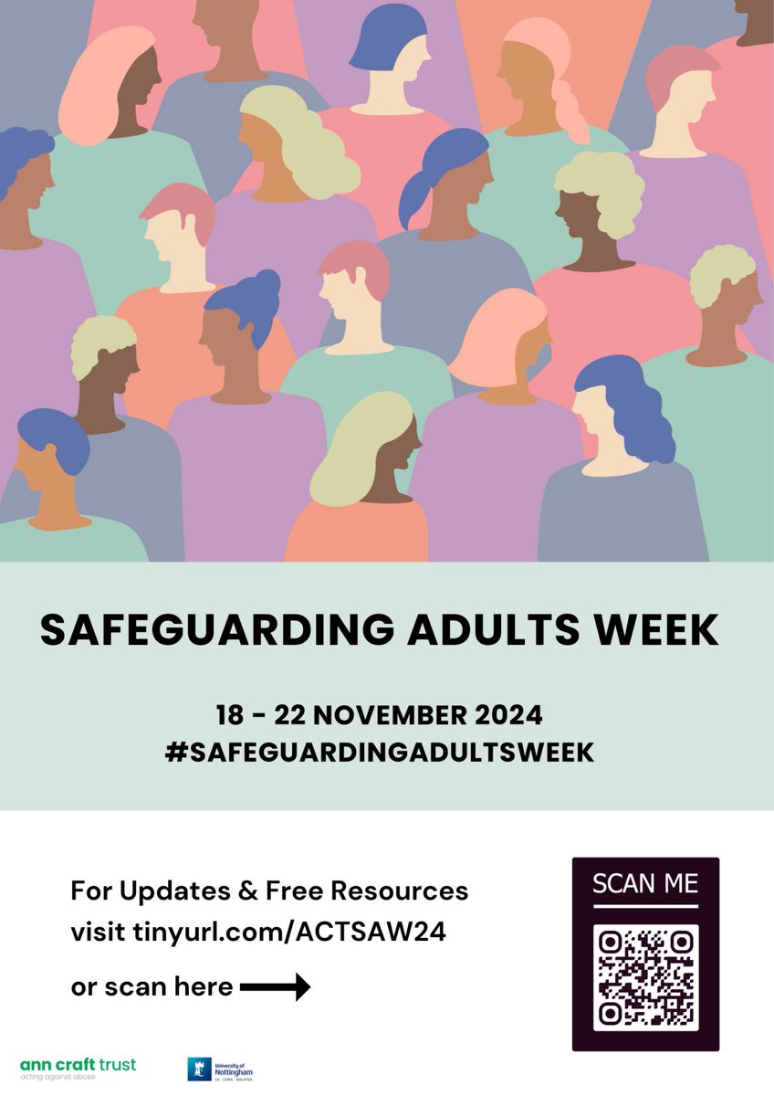 WRU_Community's tweet photo. It’s day three of #SafeguardingAdultsWeek and today they're asking what do good quality relationships look like within and outside of Rugby? Thinking about professional boundaries encourages us to establish clear foundations about the nature of working relationships from the outset. #SafeguardingAdultsWeek

Today the @AnnCraftTrust is hosting the annual Safeguarding Adults Conference! Check on their social media pages for live updates about the conference! #SafeguardingAdultsWeek

Check out @AnnCraftTrust for access free resources about establishing professional boundaries.