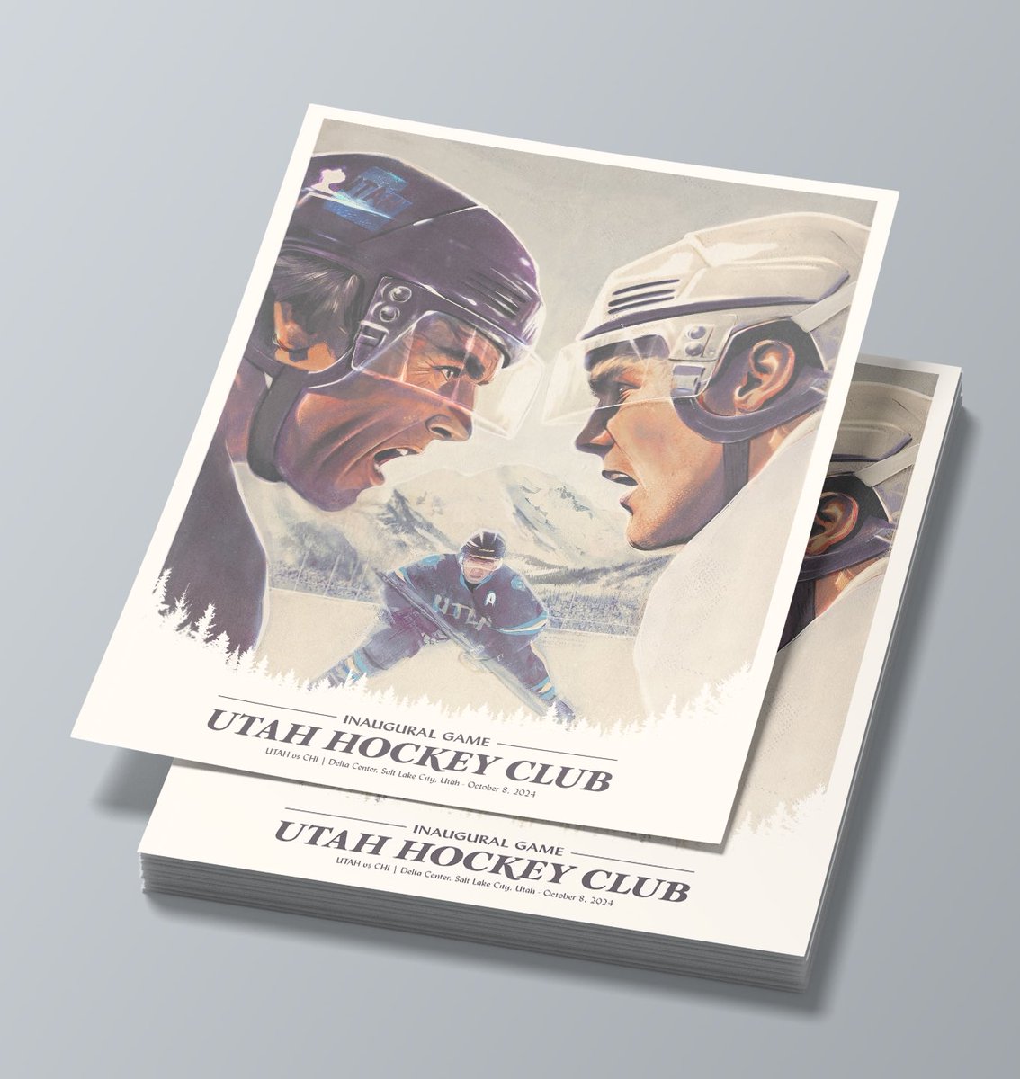 Today’s the day! Our limited-edition Utah Hockey Club print is live at 10 AM. Only 50 signed &amp; numbered prints available at nickjarvis.com/store/uhc. Don’t miss out! #UtahHockey #CollectorsItem come get one!