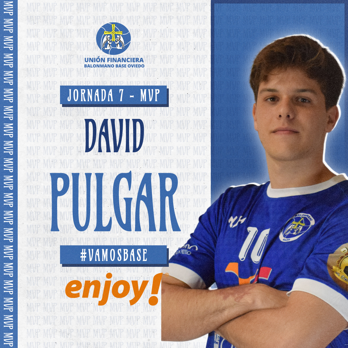 bbaseoviedo's tweet photo. 🏆 ¡Os presentamos a nuestro 'MVP Enjoy Oviedo!' del encuentro del sábado!

⚡️ ¡El primera línea David Pulgar, elegido como mejor jugador del encuentro ante BM Torrelavega!

➡️https://t.co/96uzrAxSGg https://t.co/FdUvDjSlIu