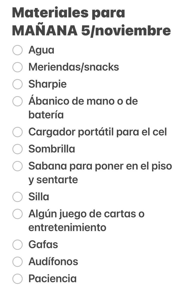 Materiales para que lleven mañana🇵🇷 #salganavotar