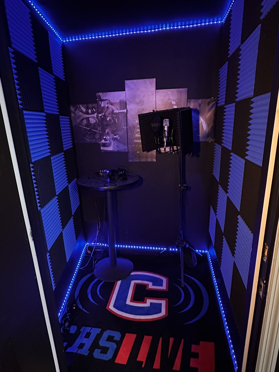 The CHSLive Record Booth is now operational. It is available at no cost to all students who wish to record a song, voiceover, instrument, and more. Additional information will be provided soon regarding its opening to the public.