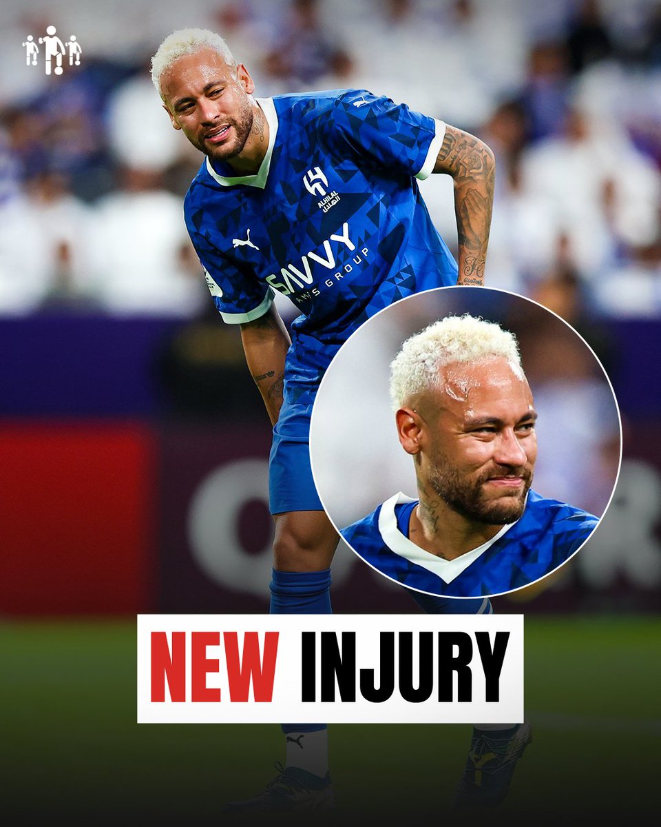 In his second game back from injury, having been on the pitch for just 29 minutes today, <a href="/neymarjr/">Neymar Jr</a> was forced to come off with another injury.

Get well soon, Neymar. 💔

#Savetheplayers #Playersafety #Injuryawareness #Healthoverprofit #Football #Footballnews #Soccer #Sportsnews