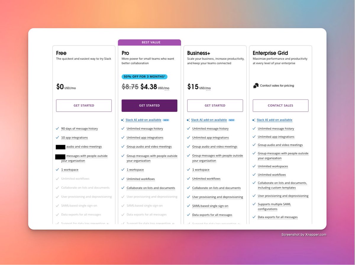 ramansaini90's tweet photo. @IterIntellectus Comes down to how ms does bundle pricing. 

For most orgs it doesn't make sense to spring the extra $ for slack.

They're already getting teams 'free' as part of something they'd paying for anyway - other ms apps. https://t.co/zEDTOcoSJV