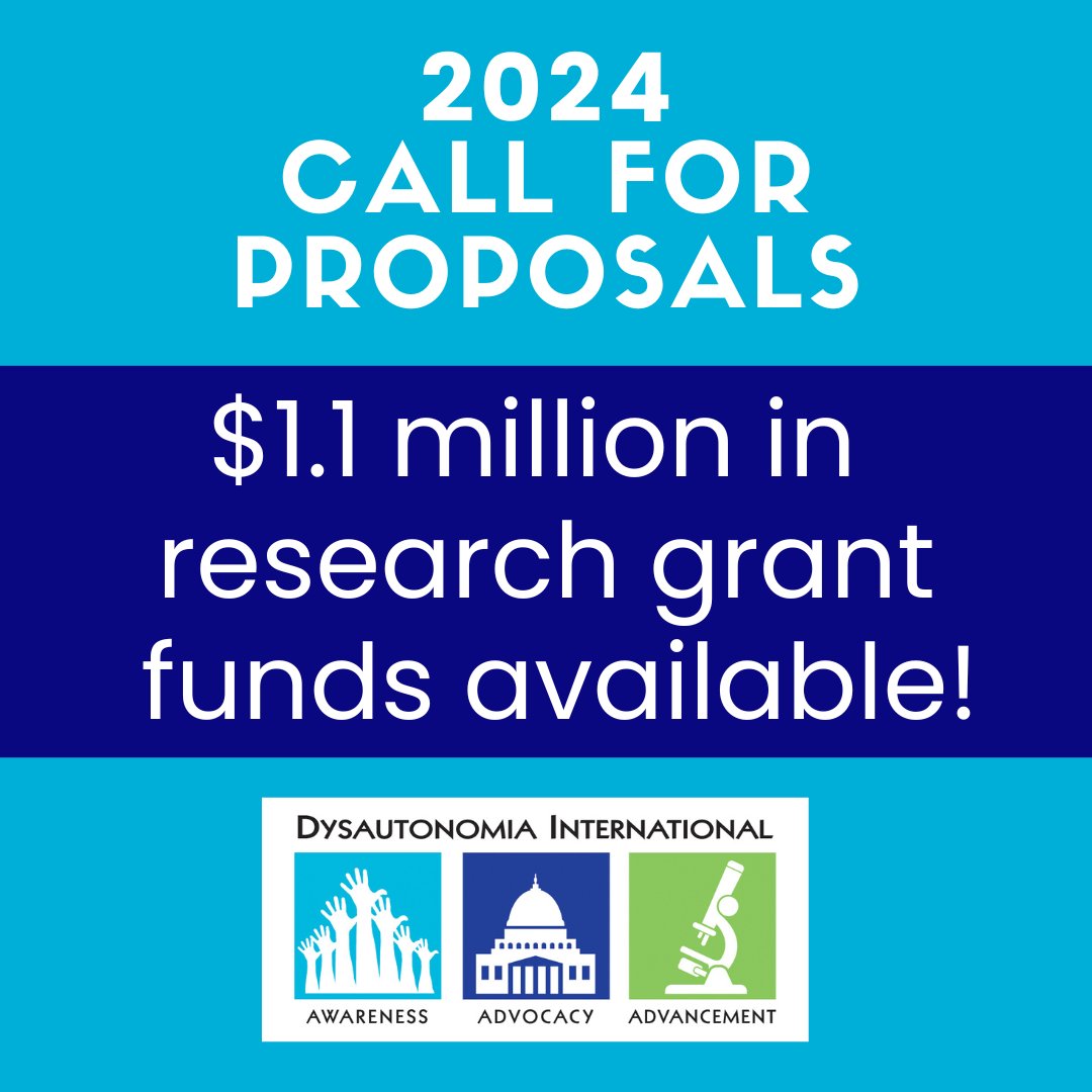 Dysautonomia's tweet photo. Calling all researchers! Help us find more effective treatments for autonomic disorders &amp; their common co-morbidities! 2 page Letter of Intent due Nov 8, 2024. Details: https://t.co/LQ7Mwq8i9w
#POTS #dysautonomia #IST #AAG #OI #NCS #EDS #MCAS #LongCOVID #MECFS #Sjogrens #Lyme https://t.co/NqwIQfIcwi