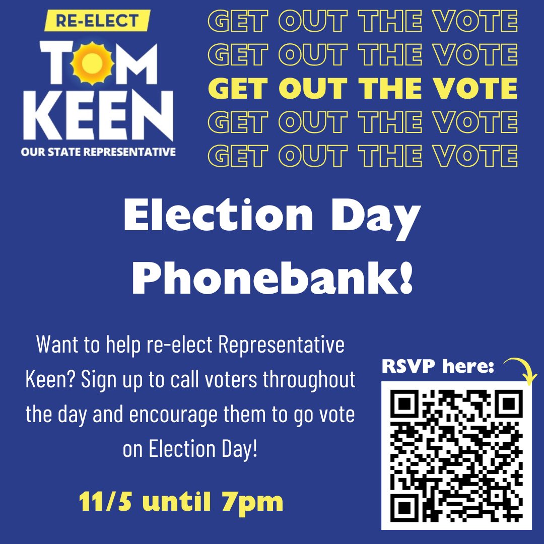 Want to #DoSomething on Election Day?

Sign up below to call voters and remind them to get out and vote all day tomorrow!

mobilize.us/tomkeenforflor…