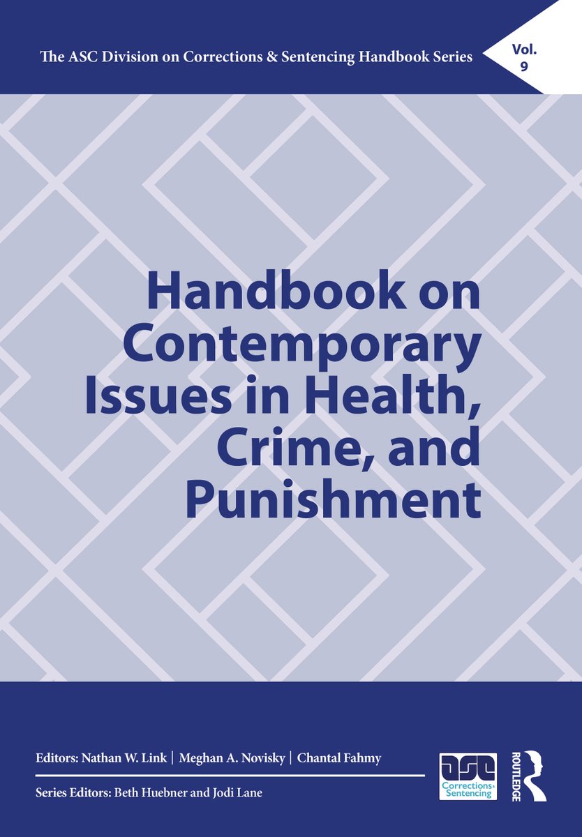 Ellen S. Boyne (@cj_editor) on Twitter photo JUST PUBLISHED
<a href="/ASCRM41/">Amer Soc of Crim</a> <a href="/ASC_DCS/">ASC Division on Corrections and Sentencing</a> Handbook on Contemporary Issues in #Health, #Crime & #Punishment: routledge.com/Handbook-on-Co…
<a href="/JustinPicheh/">Justin Piché, PhD</a> <a href="/EmanTadros/">Eman Tadros, Ph.D., LMFT</a> @testaalex <a href="/RebeccaShlafer/">Rebecca Shlafer</a> @Dragana_Derlic <a href="/Stu_Kokkalera/">Dr. Stuti S. Kokkalera</a> @KathleenPowe11 <a href="/RobertApel/">Robert Apel</a> <a href="/Doc_Justice1/">Amin Asfari أمين أصفري</a> <a href="/JamesGacek/">Dr. James Gacek</a> @Dr_DylanJackson JUST PUBLISHED
<a href="/ASCRM41/">Amer Soc of Crim</a> <a href="/ASC_DCS/">ASC Division on Corrections and Sentencing</a> Handbook on Contemporary Issues in #Health, #Crime & #Punishment: routledge.com/Handbook-on-Co…
<a href="/JustinPicheh/">Justin Piché, PhD</a> <a href="/EmanTadros/">Eman Tadros, Ph.D., LMFT</a> @testaalex <a href="/RebeccaShlafer/">Rebecca Shlafer</a> @Dragana_Derlic <a href="/Stu_Kokkalera/">Dr. Stuti S. Kokkalera</a> @KathleenPowe11 <a href="/RobertApel/">Robert Apel</a> <a href="/Doc_Justice1/">Amin Asfari أمين أصفري</a> <a href="/JamesGacek/">Dr. James Gacek</a> @Dr_DylanJackson