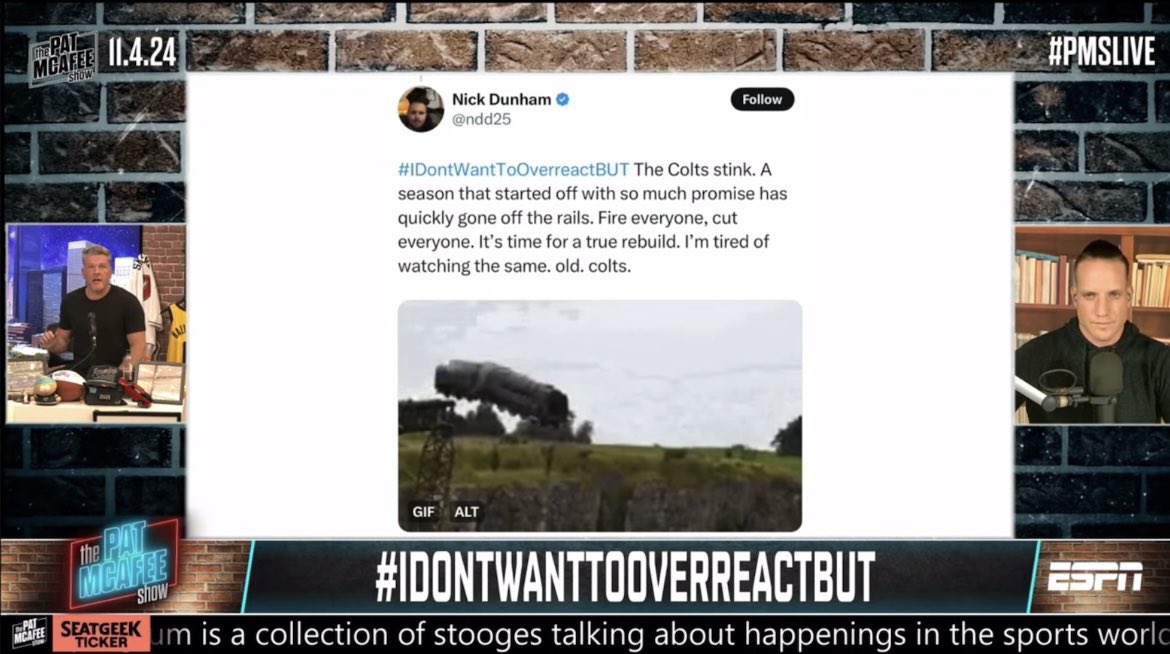 ndd25's tweet image. Made it on @PatMcAfeeShow today!! Shataht @tyschmit 🫡