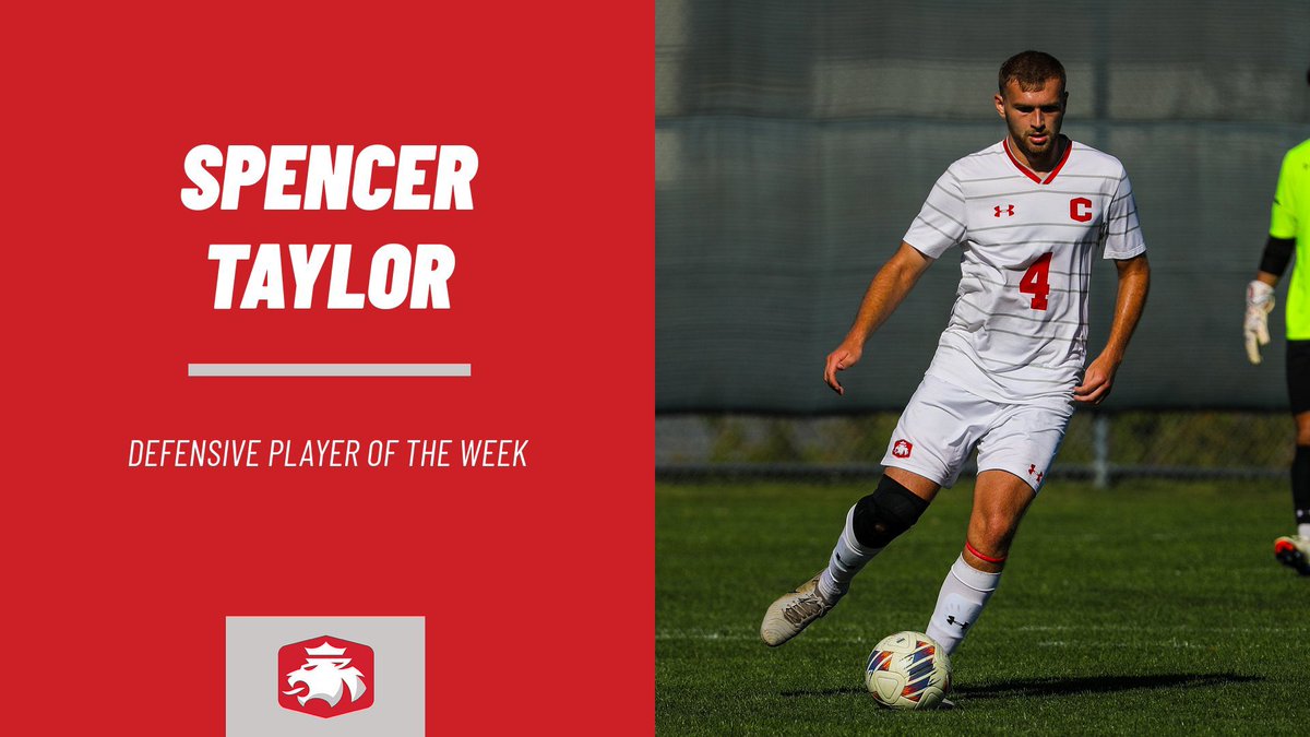 Congrats to Joe Brown and Spencer Taylor on earning Offensive and Defensive Player of the week. Well earned, boys 👍🏼🦁🔴⚽️