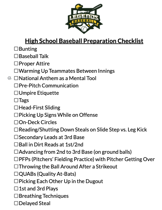 CoachDavidKlein's tweet image. I guest-coached for my 13U team this weekend.

It reminded me of the key areas we need to focus on to best prepare our players for high school⚾

Here’s a checklist… 🧵

Bunting - I don’t care what you say or what type of hitter - if you want to play high school baseball, you…