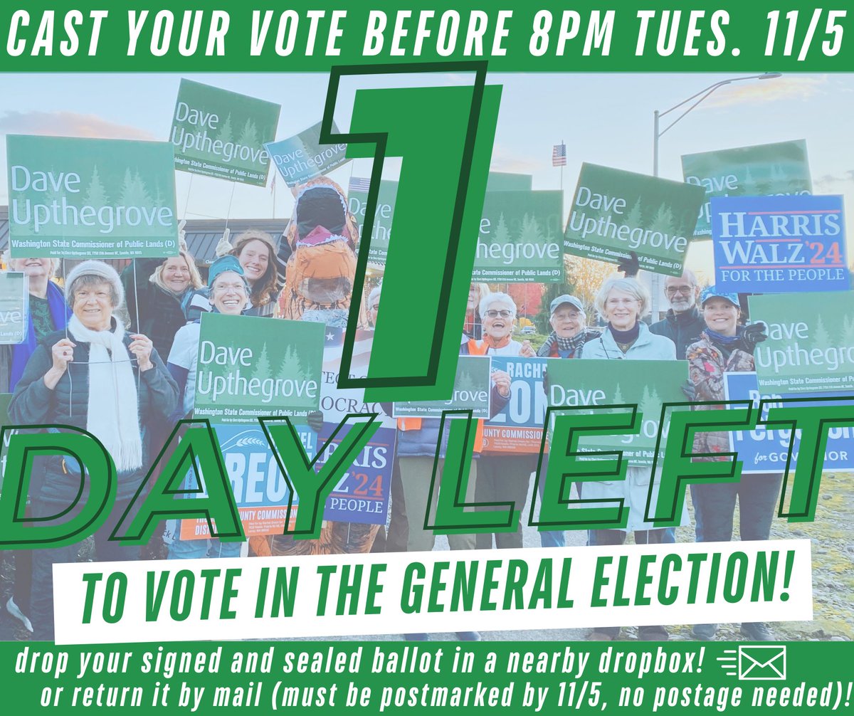 After 17 months of hard work, we’re down to the final push. Huge thanks to the volunteers and supporters who have powered this grassroots campaign. If you haven’t voted yet, now’s the time. Let’s finish strong—talk to those around you about why this race matters. Onward!