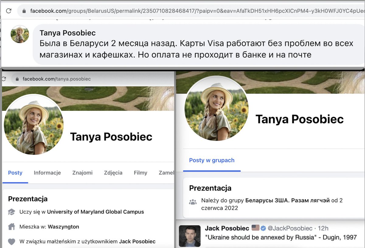 Tomasz5ek's tweet photo. Tarczyński tuż przy Trumpie. Jak tam trafił?
Pomogli przyjaciele @JackPosobiec i jego żona Tania, sojusznicy #Trump 
Jack szerzy kremlowską propagandę Dugina i Miedwiediewa. Obrażał @sikorskiradek i @anneapplebaum 
Tania to Białorusinka, która mimo sankcji zachwala shopping w BY. https://t.co/jKv77EPIIJ