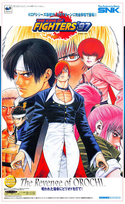 viuvasdokof's tweet image. The King of Fighters '97: Sega Saturn promotional art by Shinkiro.

#KOF97 #SegaSaturn #SNK