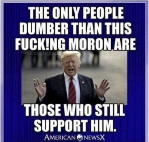 #MAGAMORONS #MAGACultMorons #MAGARepublicans #TrumpIsARapist #TrumpIsAConvictedFelon34x <a href="/GOP/">GOP</a> #MAGAts #TrumpisaDementedWeirdo #maga
FU Trump