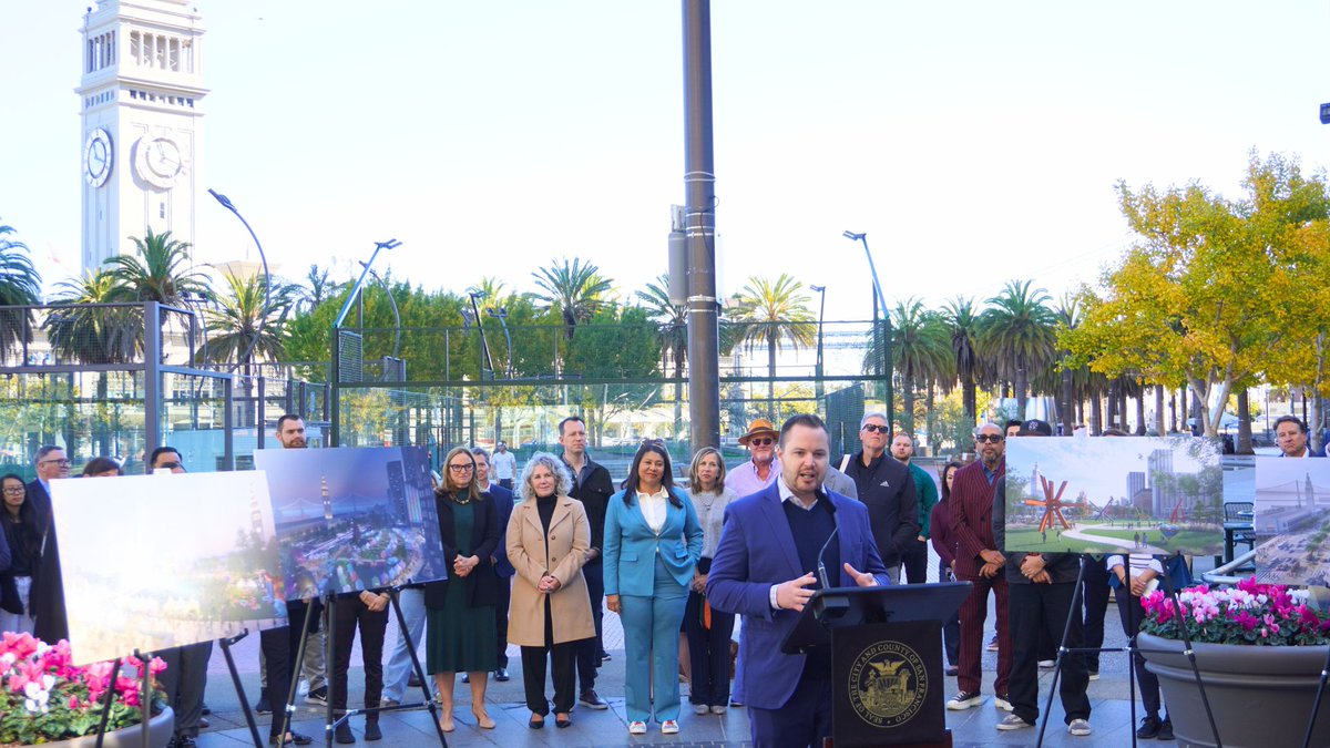 Exciting times ahead for Downtown San Francisco! 🌉 Today, Mayor <a href="/LondonBreed/">London Breed</a> announced a public-private partnership to transform Embarcadero Plaza into a waterfront park as part of her Roadmap for San Francisco’s Future to revitalize Downtown as a vibrant, mixed-use, 24/7
