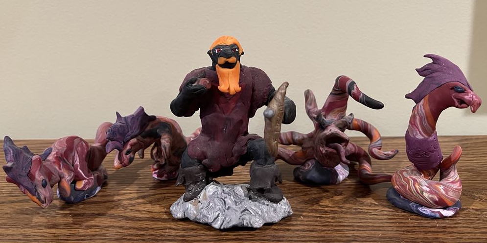 Michael O. Varhola (@michaelvarhola) on Twitter photo Discovered a box of things from my office that got squirreled away after we moved in mid-2022 and was pleased to find in it this great collection of little sculptures my friend artist Sharon Daugherty made for me many years ago! Glad to put them on display again.
<a href="/TheBlueWereCat/">Sharon L. Daugherty</a> Discovered a box of things from my office that got squirreled away after we moved in mid-2022 and was pleased to find in it this great collection of little sculptures my friend artist Sharon Daugherty made for me many years ago! Glad to put them on display again.
<a href="/TheBlueWereCat/">Sharon L. Daugherty</a>