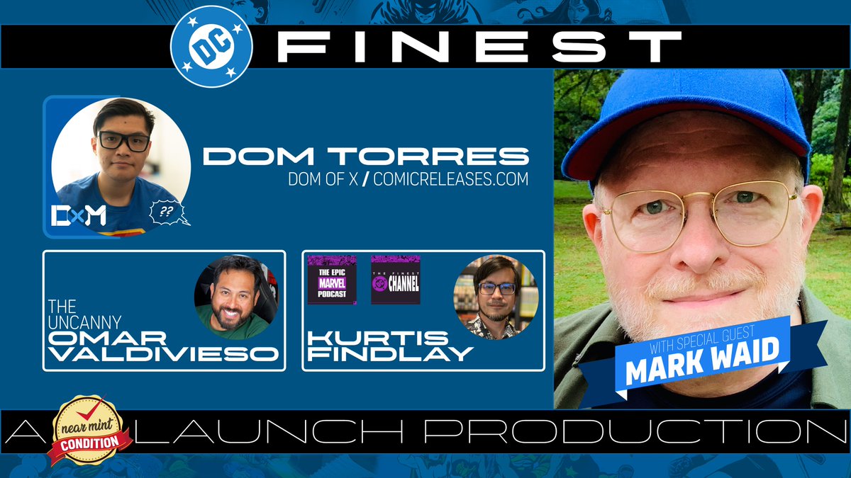 Get ready, Minties! 

NMC is going LIVE! for the DC Finest Launch Stream!

The panel:

-The Uncanny Omar
-<a href="/DomOfXStudio/">djthd.bsky.social</a>
-@EpicMarvelPodcast
-The Magnificent MARK WAID!!!! 

Join the chat:

bit.ly/3NScat1