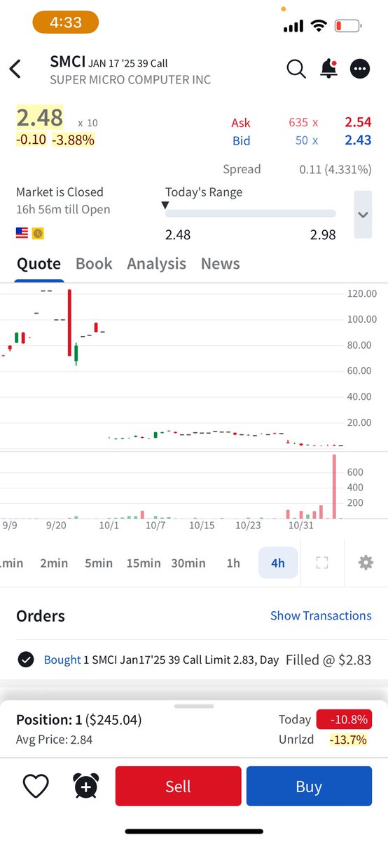 Haydenduh's tweet image. Bottom is in on $SMCI here folks. Kenny boy is going to short squeeze this bad boy. My man never misses. And with the internal audit possibly being made by @CEOAdam , she’s destined for $60 #TooTheMoon #ImNotLeaving