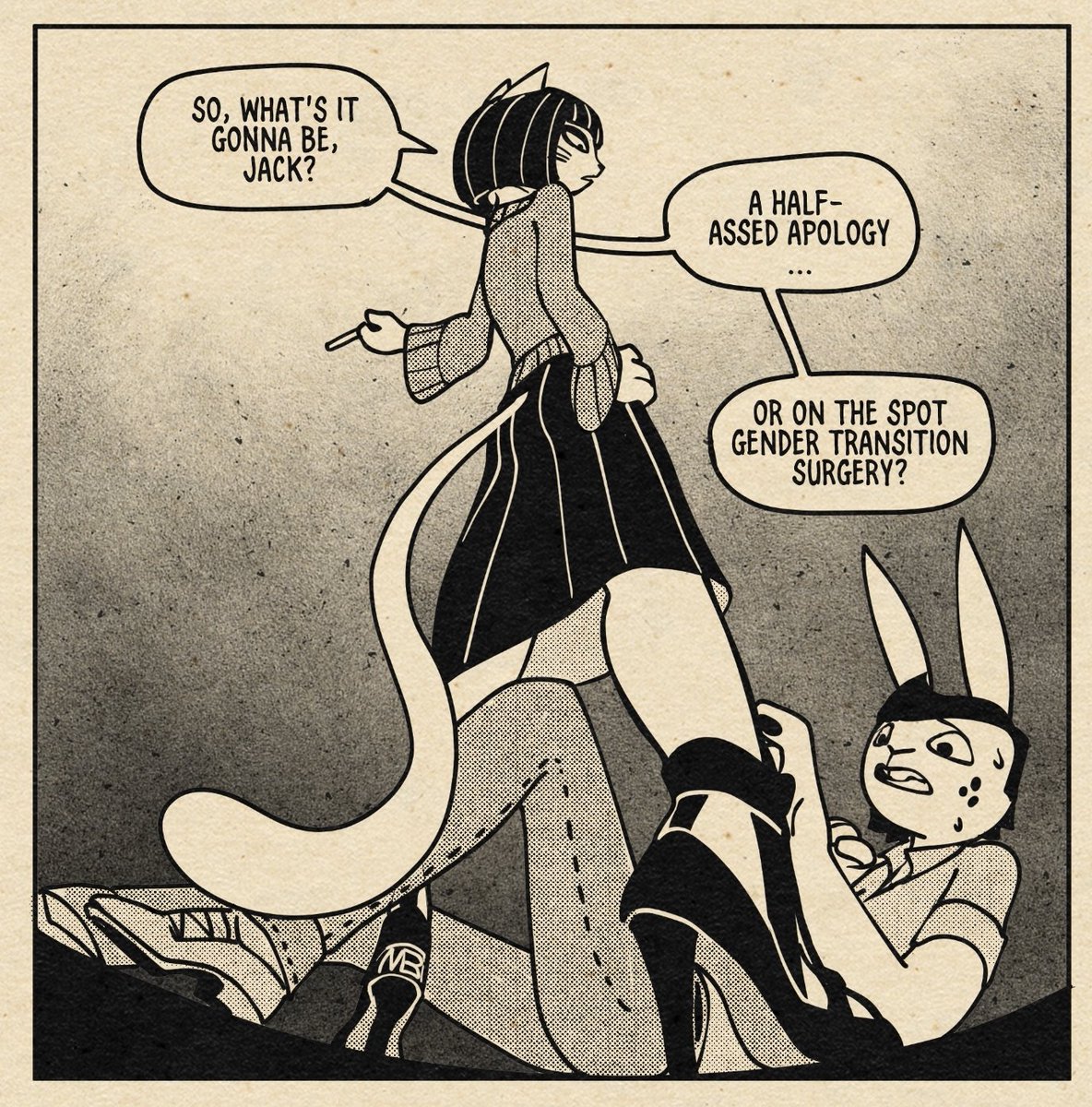 MBartworkz's tweet image. Angelica overheard that Jack called her a "goth mommy"...