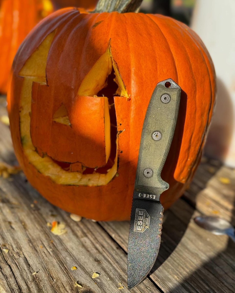 KnifeworksInc's tweet photo. The ESEE 3 Did Not Disappoint Over the Weekend! Combo Edge Made Carving Smooth as Butter! Fantastic Grip on the Handle! The Perfect EDC for Every Adventure! Let’s See Your Carved Pumpkin Photos! https://t.co/MP9bD4nZE7
#knifeworks #knifeworksinc #esee3 #edc #comboedge https://t.co/UybD3oKEsQ