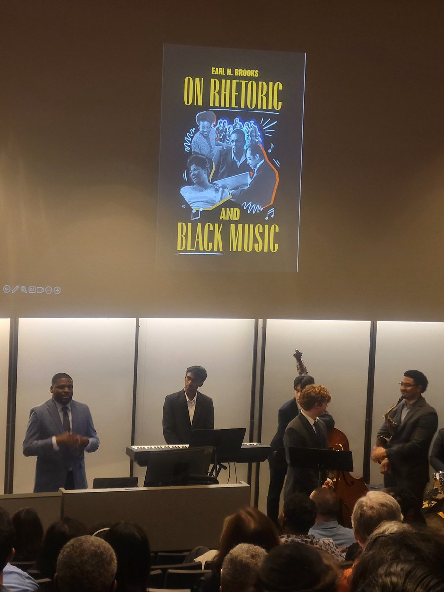 emory_ila's tweet photo. Dr. Earl Brooks’s visit to Emory was a success! Sponsored by the ILA, events included student workshops about the connections between the arts and humanities, and jazz performances alongside a lecture about the rhetorical legacies of Black expression in music. https://t.co/66jVuPz0oq