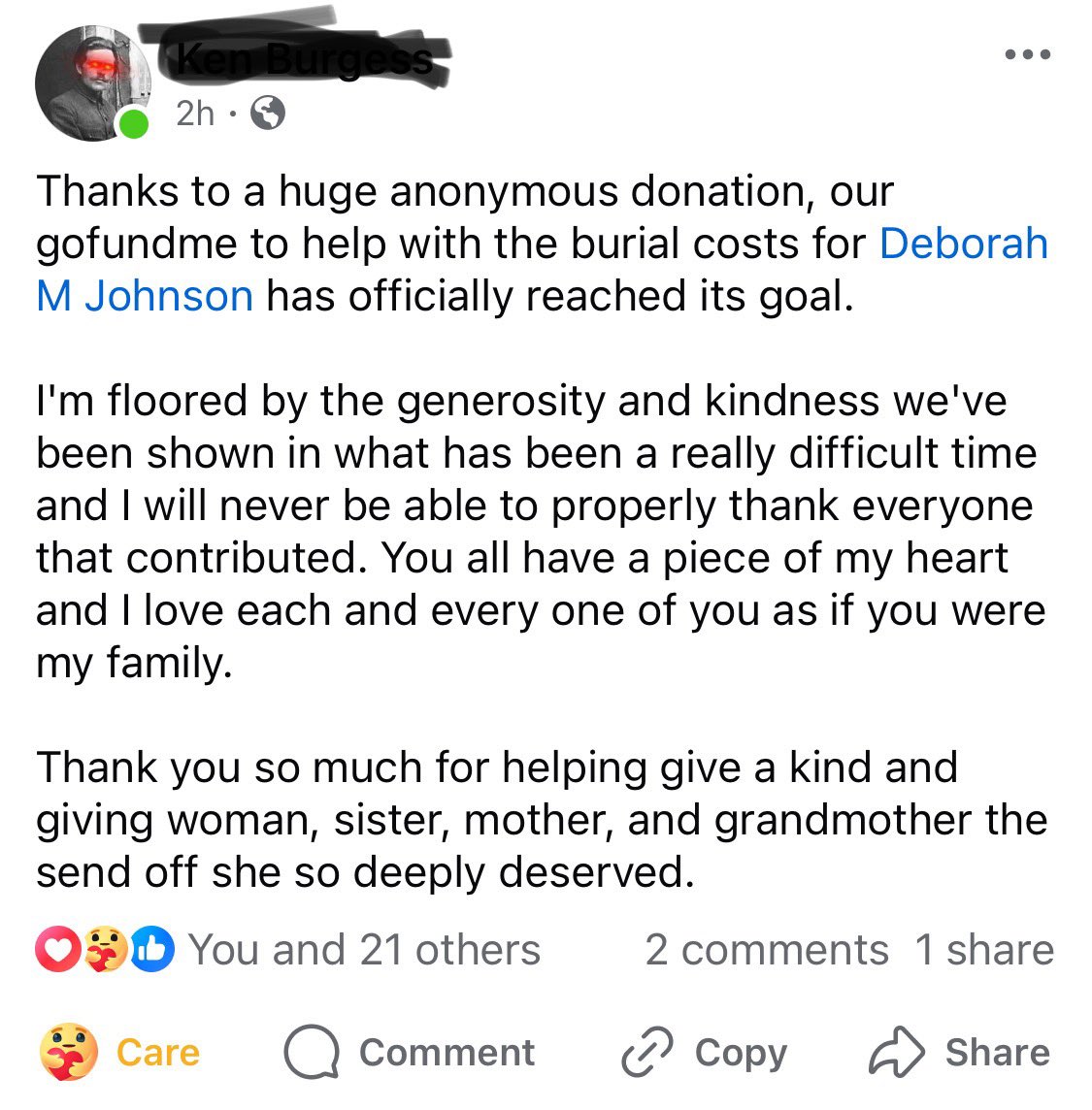 KenyonBethany's tweet photo. If you donated to the go fund me I posted a few days ago thank you! They just reached their goal and here is a thank you from them: https://t.co/NDO3hOJDMK