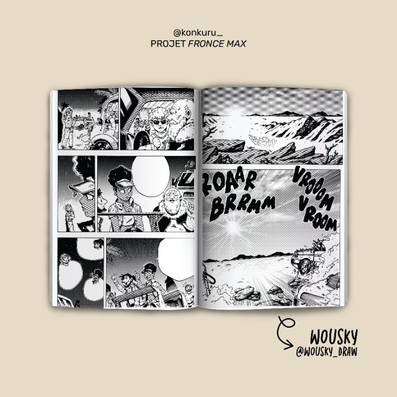 🌟 Un aperçu de Fronce Max 🌟

Aujourd'hui, on t'invite à découvrir les planches réalisées par @wousky_draw 

🚀 Campagne Ulule toujours en cours via le lien en bio !