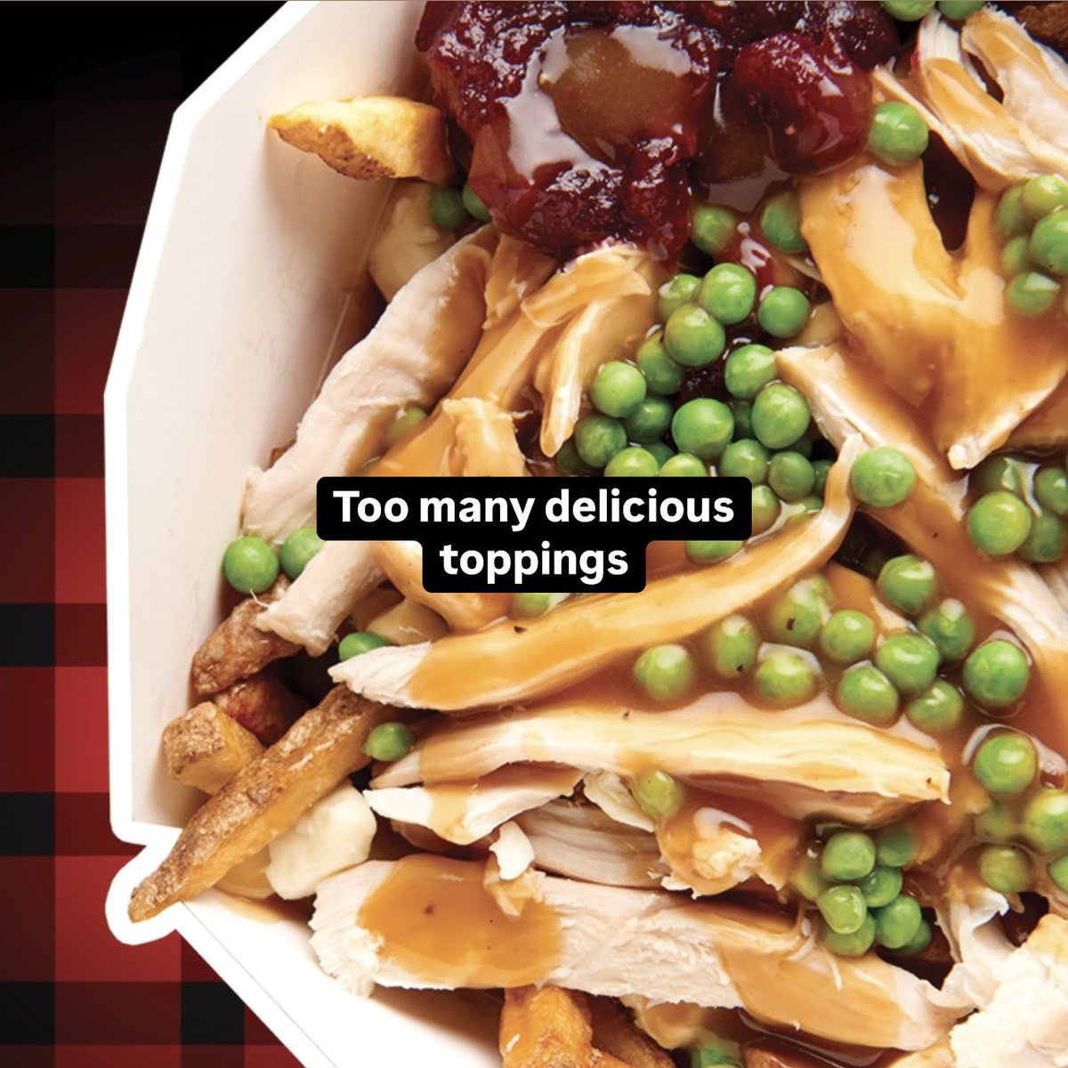 poutinerie's tweet image. Sike!!! We can’t get enough of our Holiday Poutine 🤤 #LimitedTimeOnly