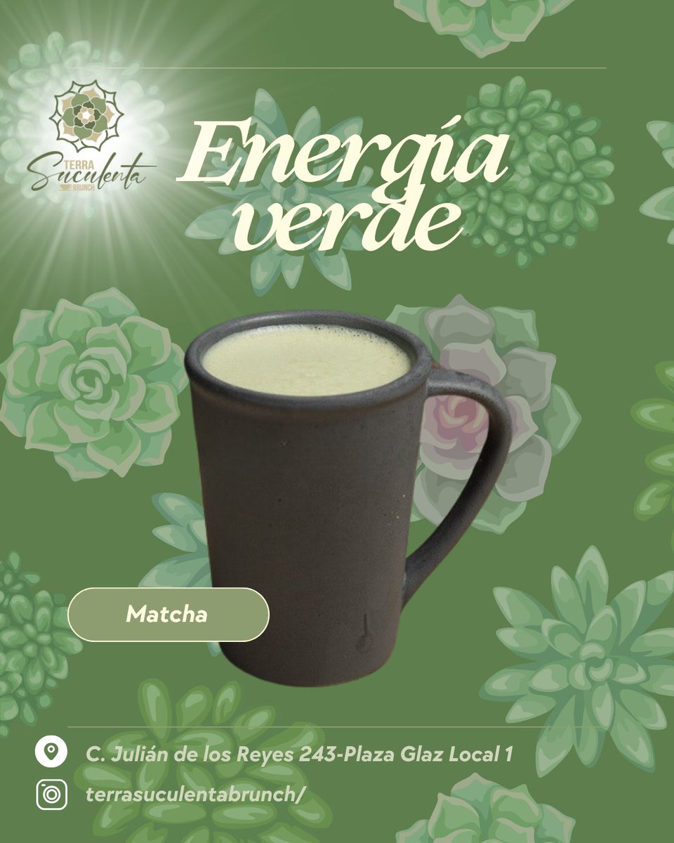 TerraSuculentaB's tweet image. ¡Ideal para inspirar tu día! 🍵🌿 #MatchaVibes #CaféQueInspira #TerraSuculenta #SanLuisPotosí
