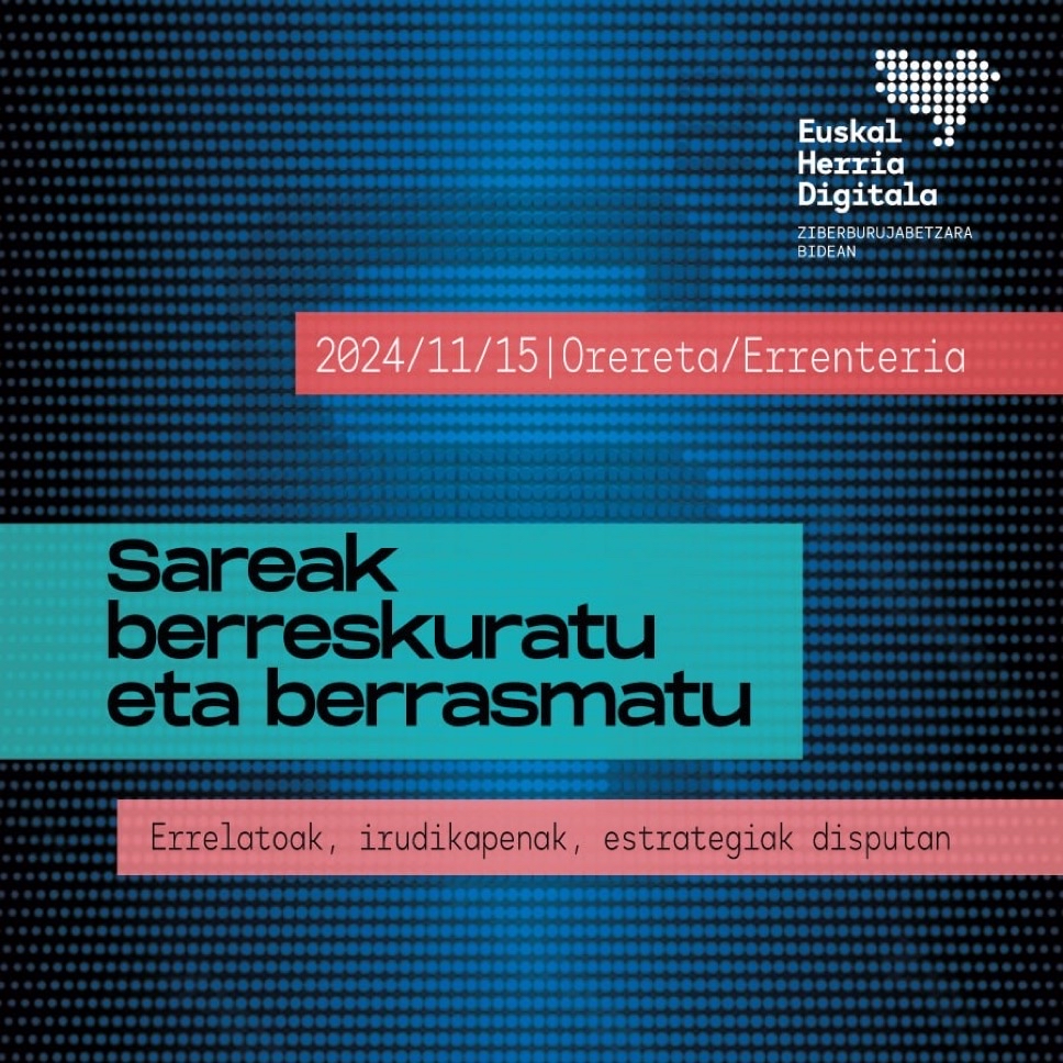 IratzarFundaz's tweet photo. [Jardunaldia] 
Sareak berreskuratu eta berrasmatu
🗣️Simona Levik “El reto de la digitalización democrática” izenburupean hitzaldia emango du
🗓️Azaroak, 15
⏰17:00
📍Joxepa Antonia Aranberri eraikinean, Orereta/Errenteria
 #EHdigitala
#SareLibreak https://t.co/dt3d3e2WXp