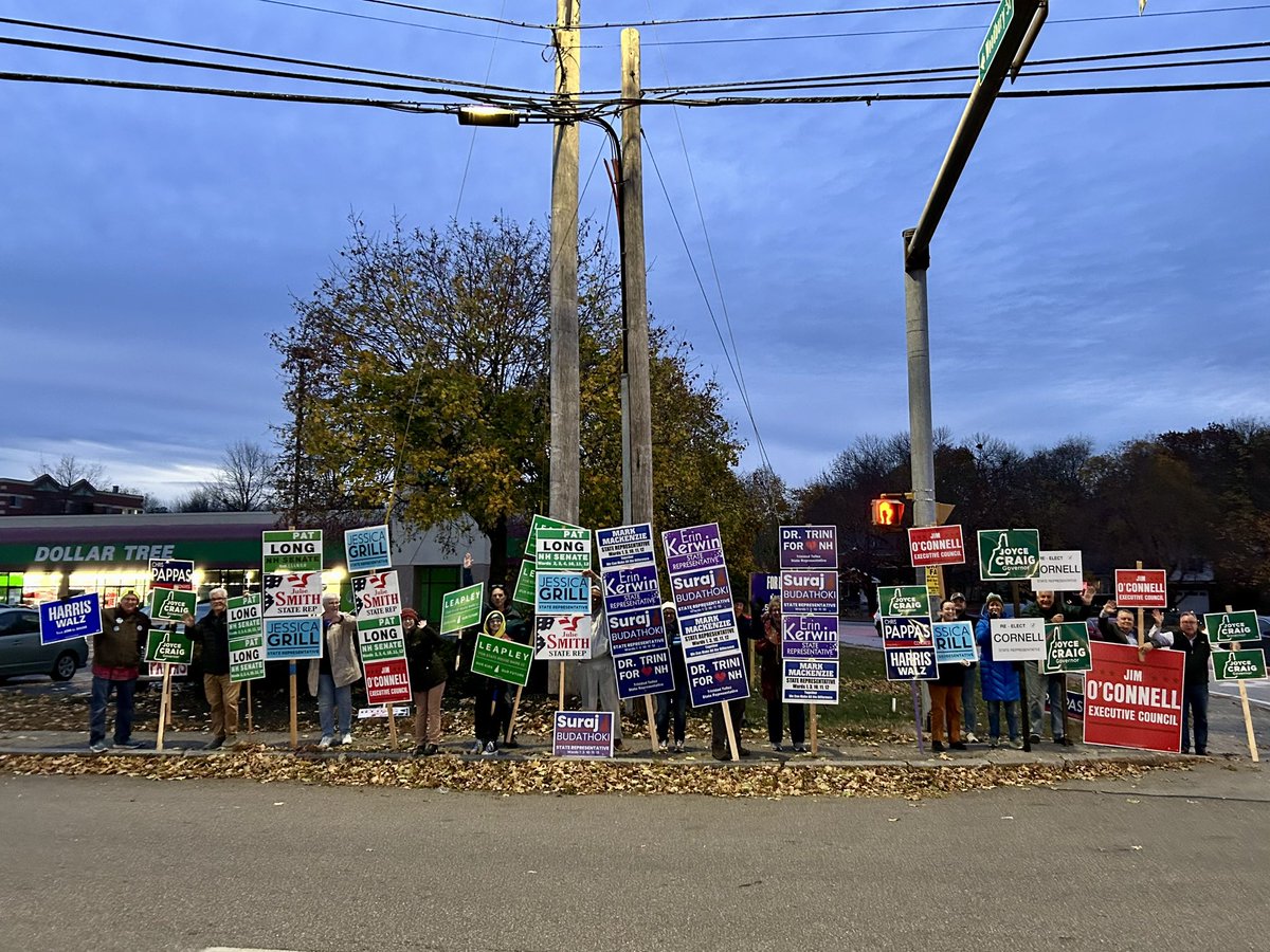 Maddie (@madelynmcclusk) on Twitter photo Hello from the West Side! 👋 <a href="/ManchesterDems/">Manchester Democrats</a> have done the work and are ready to flip NH blue tomorrow. Make sure you’ve got your plan to vote tomorrow! #NHPolitics Hello from the West Side! 👋 <a href="/ManchesterDems/">Manchester Democrats</a> have done the work and are ready to flip NH blue tomorrow. Make sure you’ve got your plan to vote tomorrow! #NHPolitics