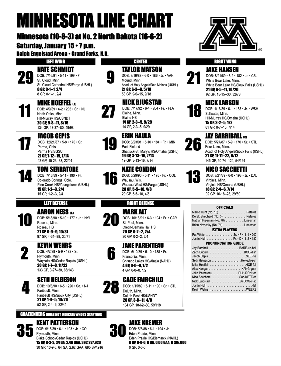 Gopher Game Notes tweet media