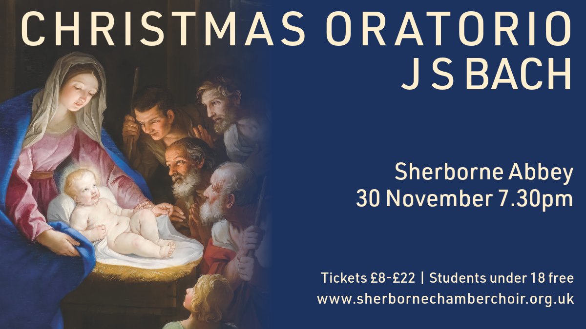 We've been a bit quiet on this platform lately, but we've been busy rehearsing Bach's wonderful Christmas Oratorio - tickets are going quickly for our performance in <a href="/SherborneAbbey/">Sherborne Abbey</a> on 30 November! 
Find out more &amp; book at sherbornechamberchoir.org.uk/concerts/j-s-b…