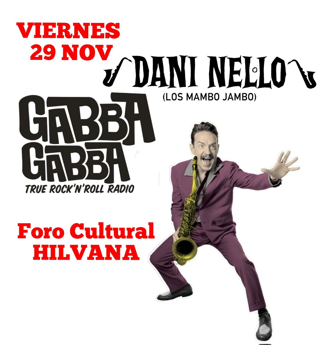En el <a href="/FCHilvana/">Foro ★ Hilvana</a> 
<a href="/Nellosax/">Dani Nel·lo</a>
<a href="/LosMamboJambo/">Los Mambo Jambo</a>
#GabbaGabba

!PRONTO más Información!