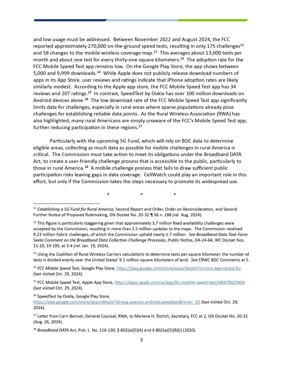CCAmobile's tweet photo. CCA urges the @FCC resolve fundamental issues impeding effective public participation in #broadband data collection, including privacy concerns and low public awareness of the BDC challenge process. https://t.co/6q7hxi7EyY https://t.co/jqLerdWjfb