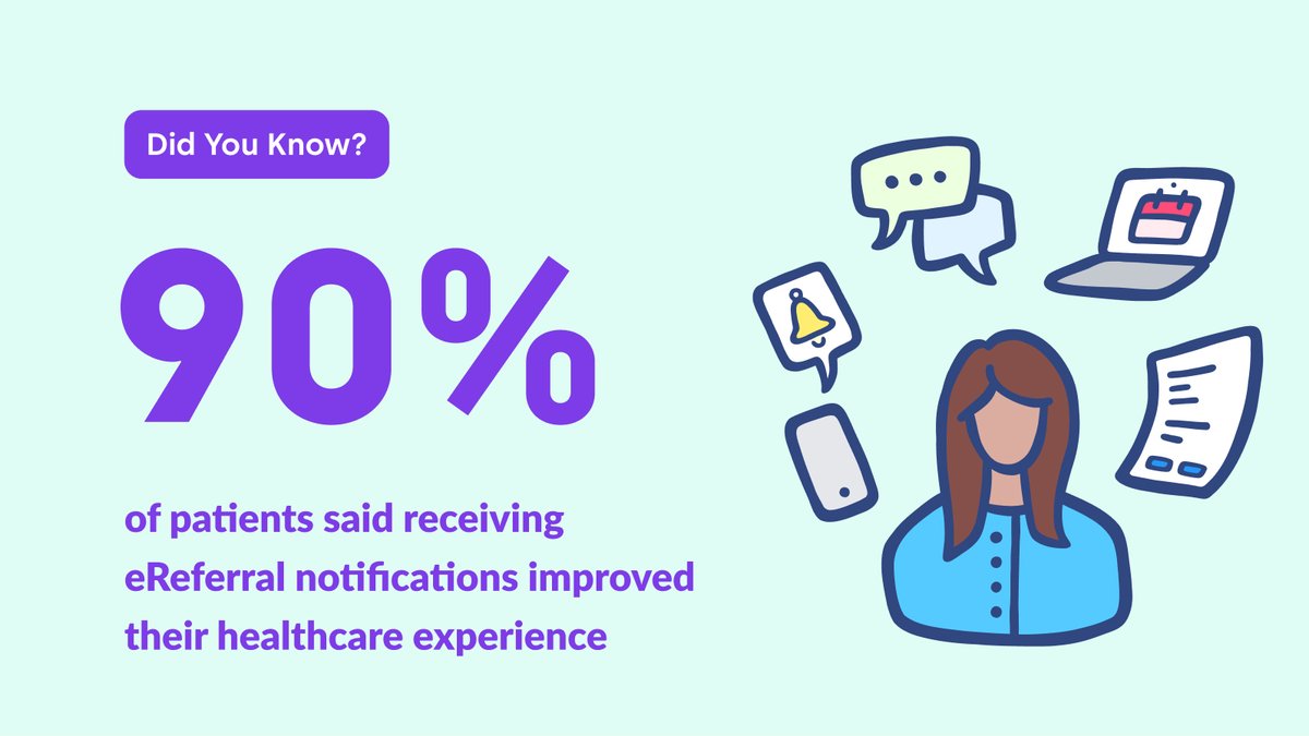 The numbers speak for themselves - eReferrals have a huge impact on patient satisfaction. #patientsb4paperwork