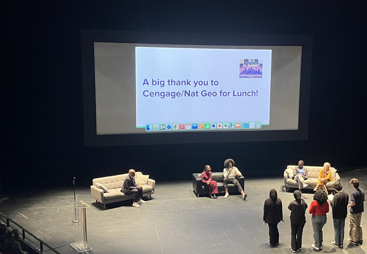 manhattanhs (@manhattanhs) on Twitter photo Thank you to our student panelists, student journalists, and our expert panel <a href="/Kaepernick7/">Colin Kaepernick</a>, Jason Green from
<a href="/LINC_PD/">Learning Innovation Catalyst (LINC)</a>, <a href="/RitaJosephNYC/">Rita Joseph</a>, and Dr. Michelle Gregory from <a href="/CengageLearning/">Cengage Group</a>. It was a great first AI Summit in partnership with <a href="/District5NYC/">NYC District 5</a>. <a href="/NYCSchools/">NYC Public Schools</a> <a href="/DOEChancellor/">Chancellor Melissa Aviles-Ramos</a> Thank you to our student panelists, student journalists, and our expert panel <a href="/Kaepernick7/">Colin Kaepernick</a>, Jason Green from
<a href="/LINC_PD/">Learning Innovation Catalyst (LINC)</a>, <a href="/RitaJosephNYC/">Rita Joseph</a>, and Dr. Michelle Gregory from <a href="/CengageLearning/">Cengage Group</a>. It was a great first AI Summit in partnership with <a href="/District5NYC/">NYC District 5</a>. <a href="/NYCSchools/">NYC Public Schools</a> <a href="/DOEChancellor/">Chancellor Melissa Aviles-Ramos</a>