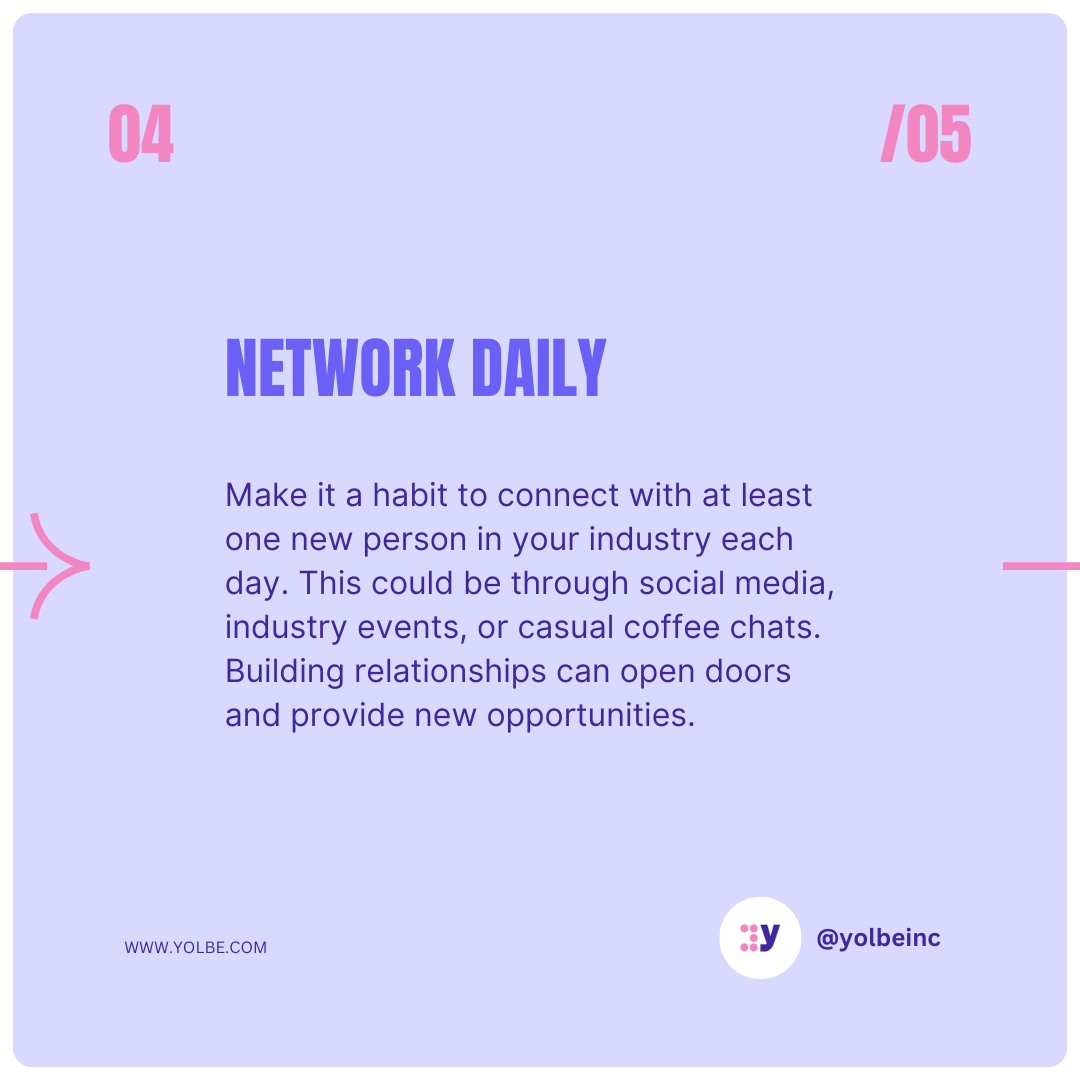 YolobeInc's tweet photo. Small actions lead to big results. What’s one habit you practice daily?

#yolBe #yolBeCares #CareerHabits #dailymotivation https://t.co/w5ALykpRDO