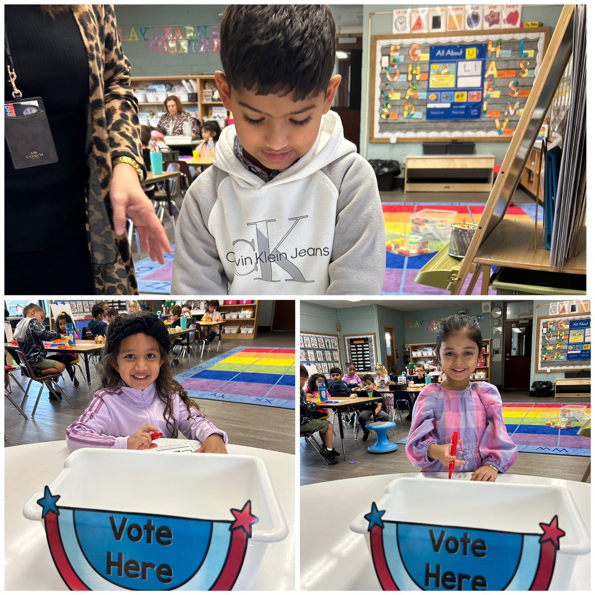Today we spoke about Election Day and voting. We received our own ballots and voted on our favorite book! 📚 <a href="/HowellRoadVS13/">Howell Road Elementary School</a> <a href="/VS13UFSD/">ValleyStream13UFSD</a>