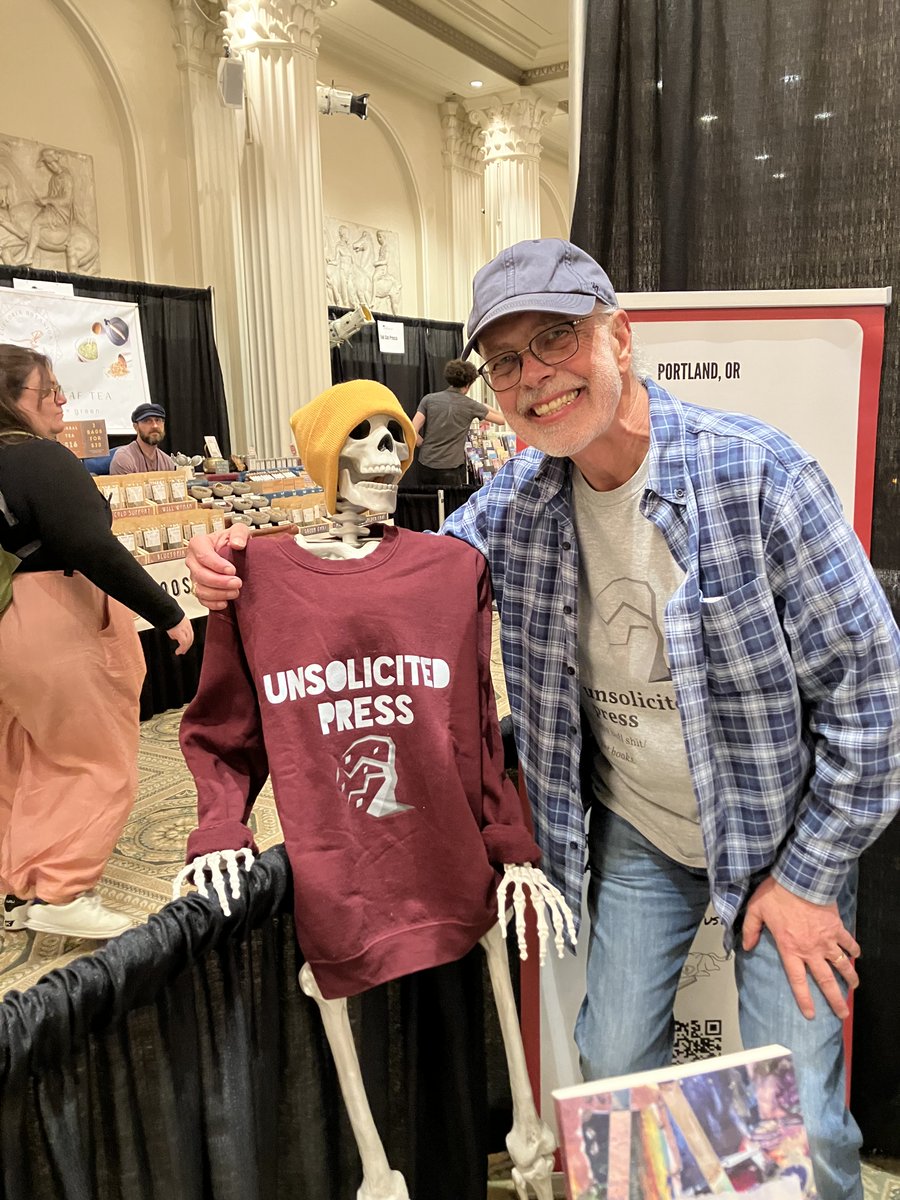 Hanging out with Gary and <a href="/UnsolicitedP/">Unsolicited Press</a> at the Portland Book Fair