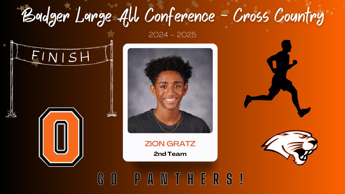 Congratulations to our Cross Country team member who was recently named to the Badger Large - All Conference Team! 🧡🖤🏃 #OregonAchieves <a href="/OregonSchools/">Oregon School District</a> <a href="/OregonHS_XC/">Oregon HS Boys & Girls Cross Country</a>