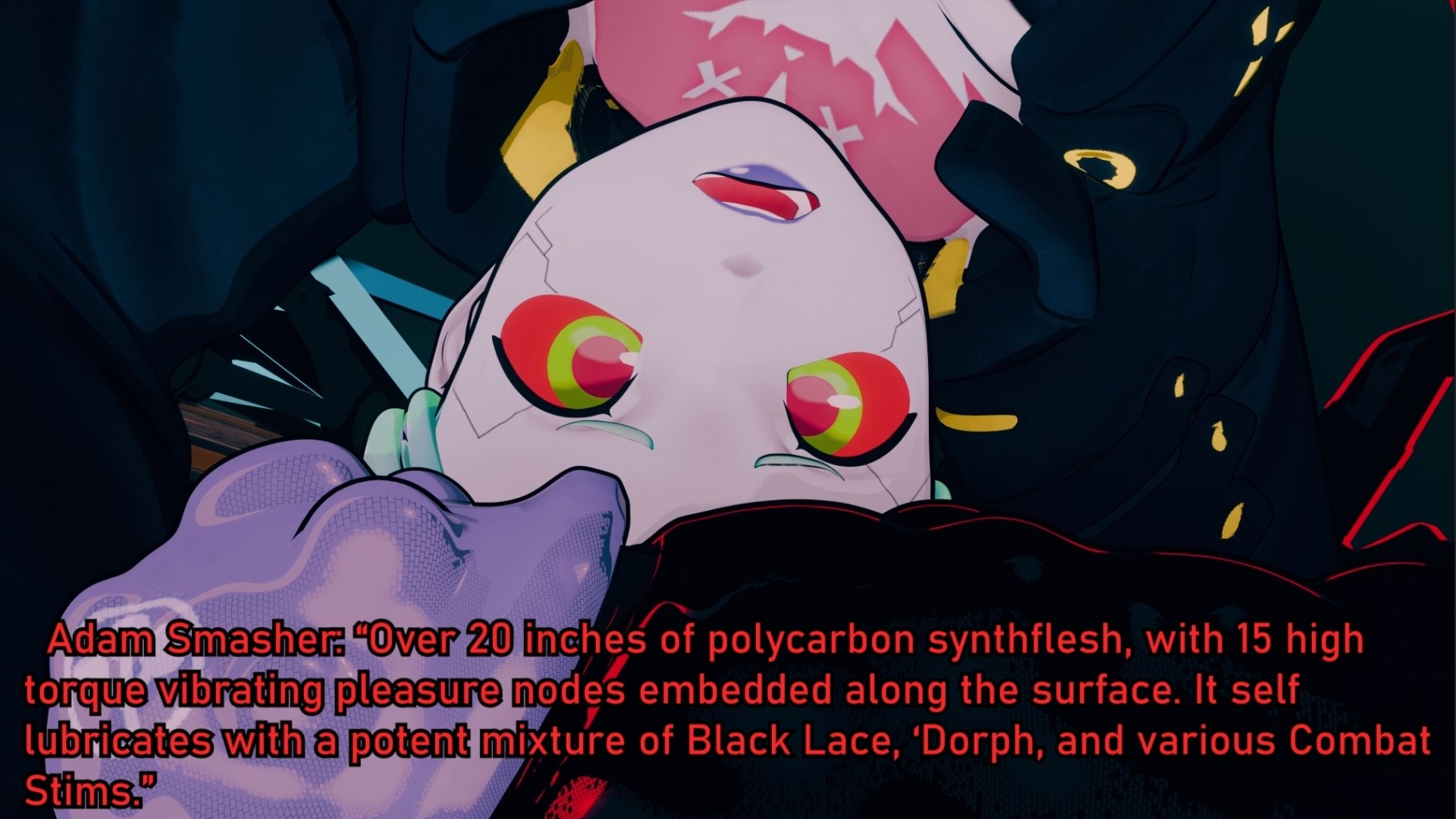 A satisfied moan escapes her