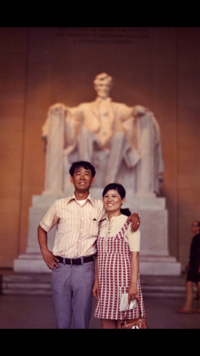 Julius_Kim's tweet photo. We are a country of immigrants. Aside from native Americans, we are ALL the product of immigrants. We just have different backgrounds and skin colors. These are my parents. They left their homeland of South Korea and came to America in the late 60’s with nothing and not knowing how to speak English, in search of a better life. They left their families, their friends, and the comfort of a familiar place, to pursue happiness and success. After weeks of searching, my dad found a job in a factory that another Korean immigrant helped him get. My mother was educated as a nurse, and told me how she and my father were out looking for a job for her one day when they saw the words “HOSPITAL” on a sign. My mother went into the building, but came out a few moments later with her hands buried in her face in tears. She had walked into an animal hospital. At one point, my father was here illegally after overstaying his visa, and my parents described to me how on some days they wouldn’t leave their apartment on time to go to work in the morning because they saw this shiny armored truck parked across the street which they thought was the INS looking for illegal immigrants. It turned out to be the local coffee and sandwich truck.

Well, my parents worked tremendously hard, and after moving from apartment to apartment, they were eventually able to buy a small house in a suburb of Chicago where they raised me and my older brother. My brother has a JD, MBA, and an LLM (from Northwestern University), and I too became a lawyer and now have my own law firm. My dad eventually found his way into the car business as a car salesman, and my mom retired as a registered nurse. My father passed away unexpectedly about a month after he attended my law school graduation, so he was able to see that his hard work bore fruit.

My parents never forgot where they came from and they taught us never to forget where we came from. They were given a chance, and their dreams not only became a reality, but will have a long lasting and far reaching impact upon the world.

Look at the faces of the people in this picture. These are the people that are being demonized just so one man can avoid prison. To honor their struggle and legacy is why I have vocally pushed back so hard against the hate and xenophobia spewed by Donald Trump. It’s to keep America the shining democracy it is so our children can pursue their dreams fairly and safely. It’s to protect the promise of this wonderful country that has given so much to my family.

Please join me in urging others to not only vote, but to vote for Kamala Harris to preserve our great nation. Please keep the faces of my dear parents in the back of your mind and in your heart as you speak to people. We can do this. 💪🏼🌊🇺🇸