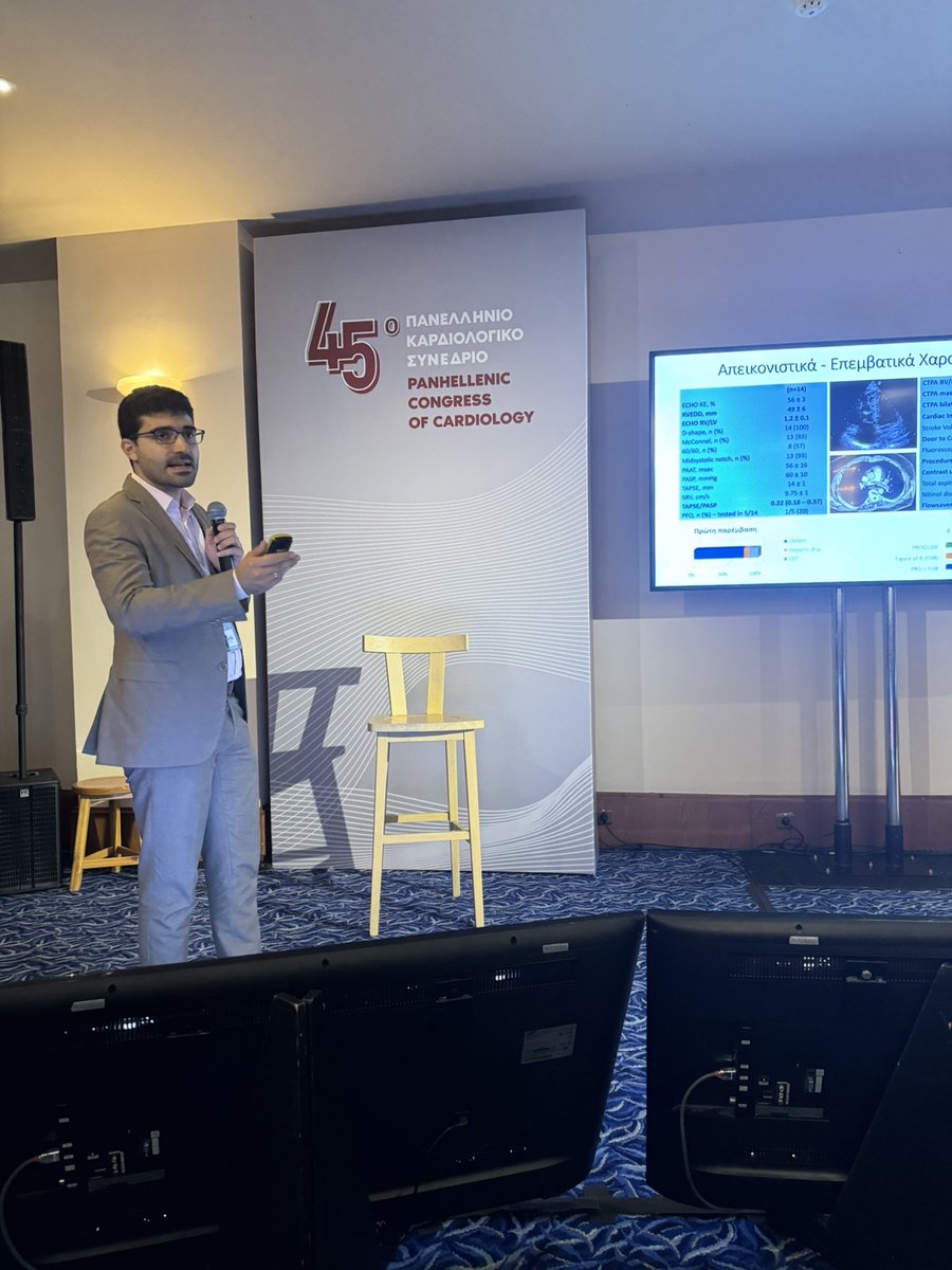ManosMantz's tweet image. Honored for the invitation to defend transcatheter thrombectomy for intermediate-high PE vs. standard care in a Hot Debate, and proud to share our cathlab experience in treating acute PE! 45th Hellenic Society of Cardiology Congress! @acardioEKPA @hcs_young #pulmonaryembolism