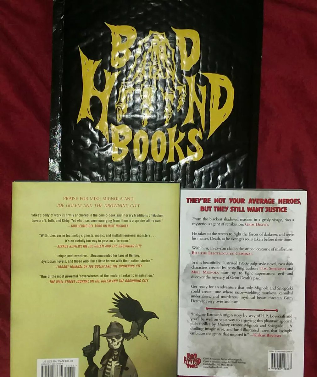 Sometimes you own and love a book by <a href="/artofmmignola/">Mike Mignola</a>  and <a href="/TomSniegoski/">Thomas Sniegoski</a>  but the kick-ass indie publisher @Bad_Hand_Books  that you love to support reprints it and it comes with a signed bookplate so this happens.