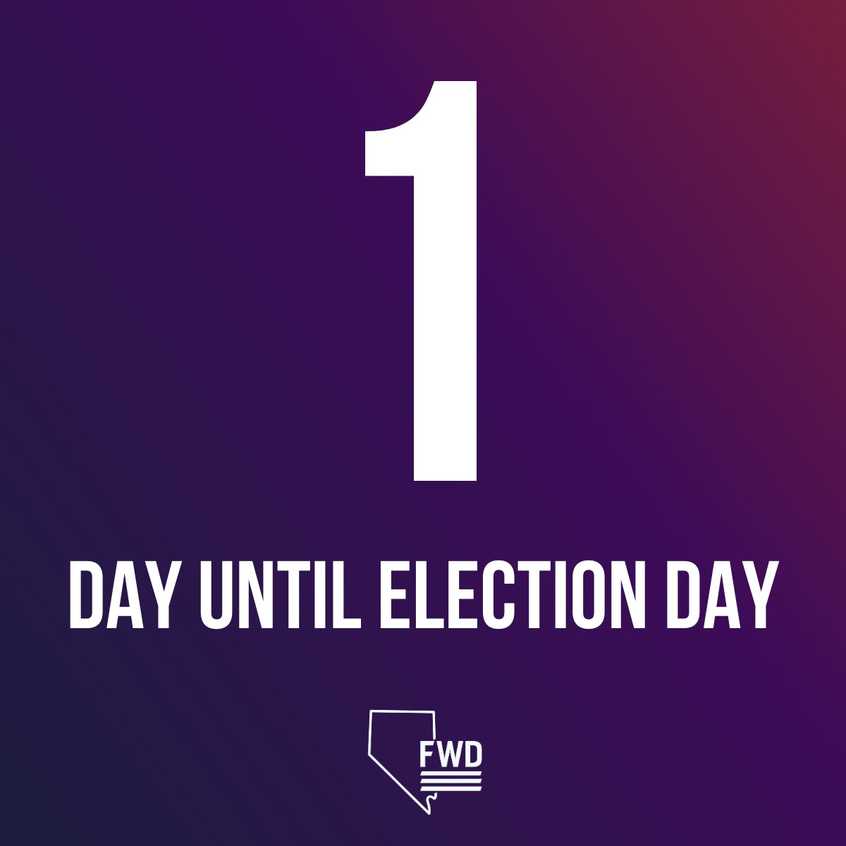 Only 1 day left until Election Day on November 5th! Make your voice heard and help shape a future that reflects your values.

Visit forwardparty.com/endorsements to learn about Forward Party-endorsed candidates committed to moving us Forward.

#ElectionDay #YourVoteMatters #Vote