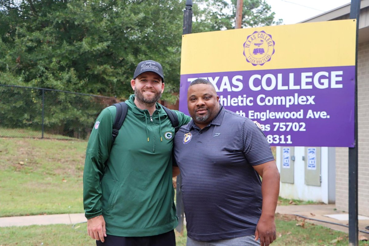Texas College Steer Athletics (@txcsteers_ath) on Twitter photo We would like to thank the Green Bay <a href="/packers/">Green Bay Packers</a> for coming to evaluate one of our Steers today. Just another reason to come to Texas College @texascollege23 Your dreams of going to the NFL can happen here too! #SteerNationš¤ We would like to thank the Green Bay <a href="/packers/">Green Bay Packers</a> for coming to evaluate one of our Steers today. Just another reason to come to Texas College @texascollege23 Your dreams of going to the NFL can happen here too! #SteerNationš¤