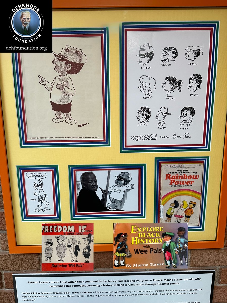 Morrie Turner practiced servant leadership by using his comic strip "Wee Pals" to highlight diversity and inclusion, empowering marginalized voices and fostering empathy, understanding, and community connection through humor and storytelling. #InternationalServantLeadersMuseum