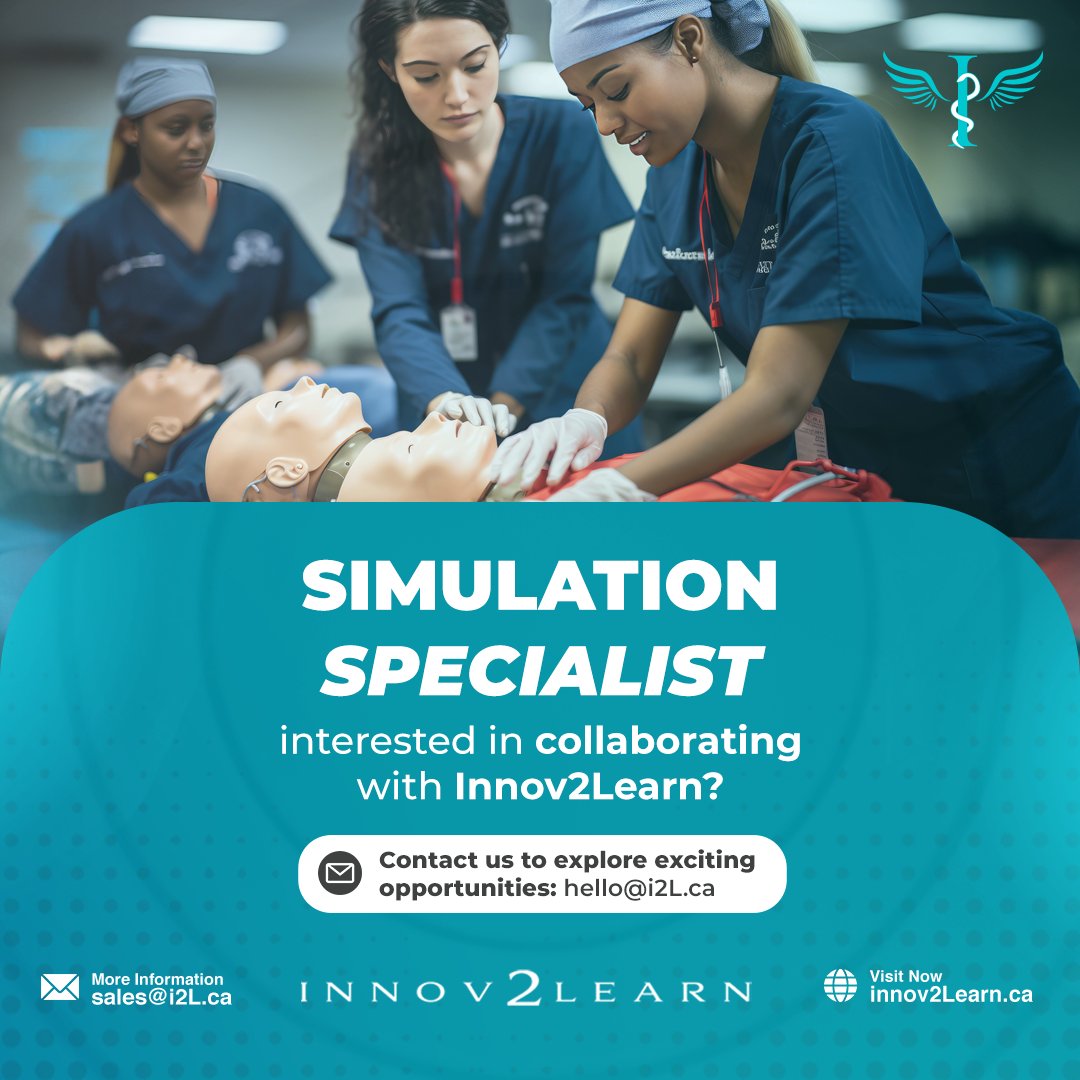 Innov2Learn's tweet image. Love health simulation? Share your passion with Innov2Learn—and get paid for it!

Email us at hello@i2L.ca.  

Can’t wait to hear from you! 😊✍️  

#HealthSimulation #Innov2Learn #HealthEducation #JoinUs