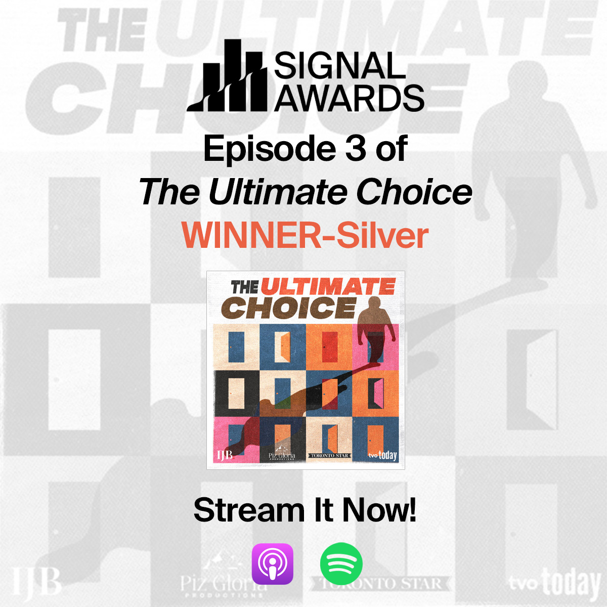 Two TVO Podcasts won silver at the 2024 <a href="/signalawards/">Signal Awards</a> ! ✨

Extradition's <a href="/yusufzine/">Yusuf Zine</a> won Best Host, Limited Series &amp; Specials; The Ultimate Choice Ep.3 won in Individual Episodes, Documentary.

Congrats to everyone on the <a href="/tvo/">TVO.me</a> Podcast team for their exceptional work on these
